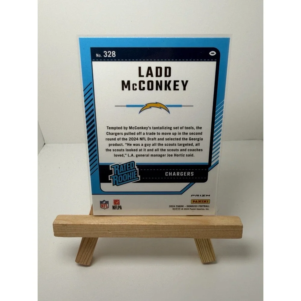 2024 Panini Donruss - Rated Rookie Optic‎  Red & Green Prizm Ladd McConkey